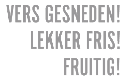 Vers gesneden, lekker fris, fruitig